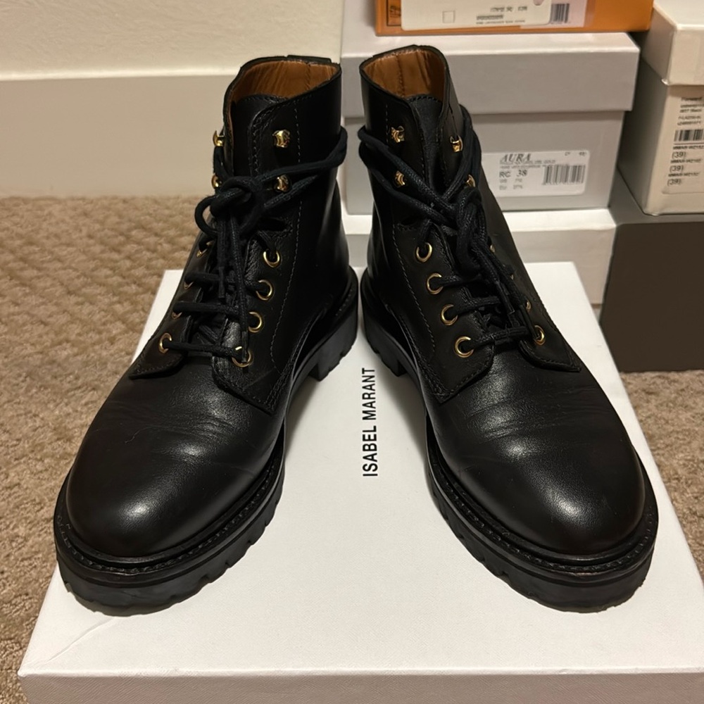 Isabel Marant Black Campee Boots